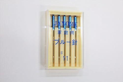 ジャノメ純正ミシン針（カラーコード・特殊加工針） (ブルーチップ#11)