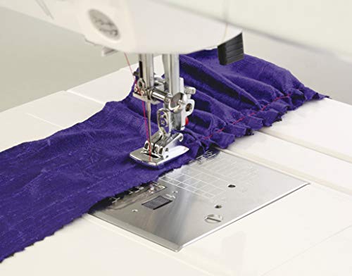 ジャノメ純正ギャザリング押さえ（5ミリ・7ミリ振幅水平釜ミシン用）