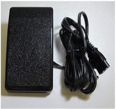 ジャノメ純正電動ミシン・小型ロック・カバーミシン用フットコントローラー(丸３穴波形プラグ・電源コード一体型)