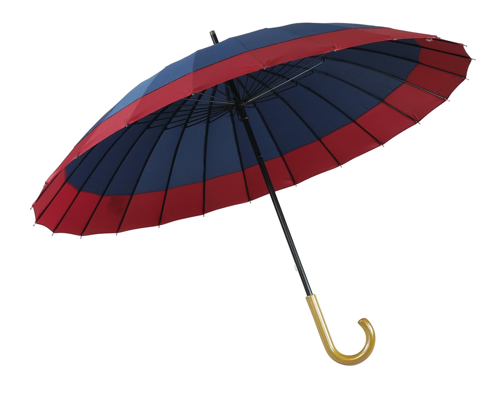 サントス(Santos) サントス 男女兼用 和傘 24本骨 60cm NEW 蛇の目 紺×赤 JK-146-06